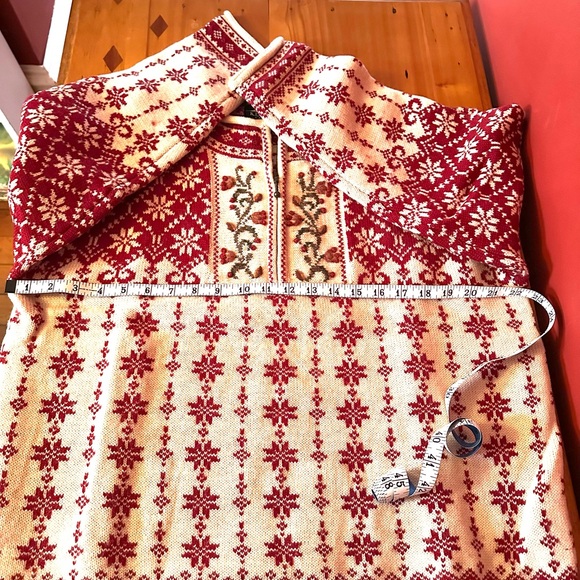 ❄️NWOT 100% wool Icelandic Designs vintage intarsia sweater, size Large - Picture 5 of 8